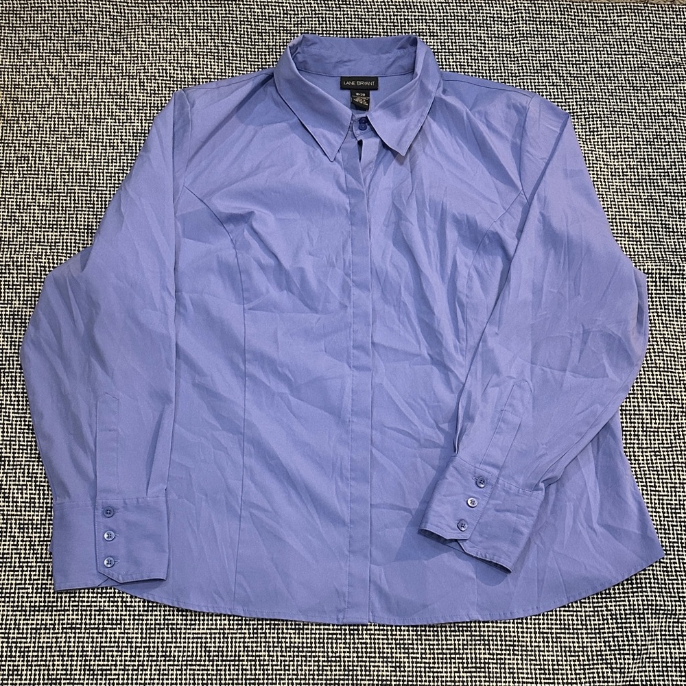 Lane Bryant Women’s Light Blue Dress Shirt